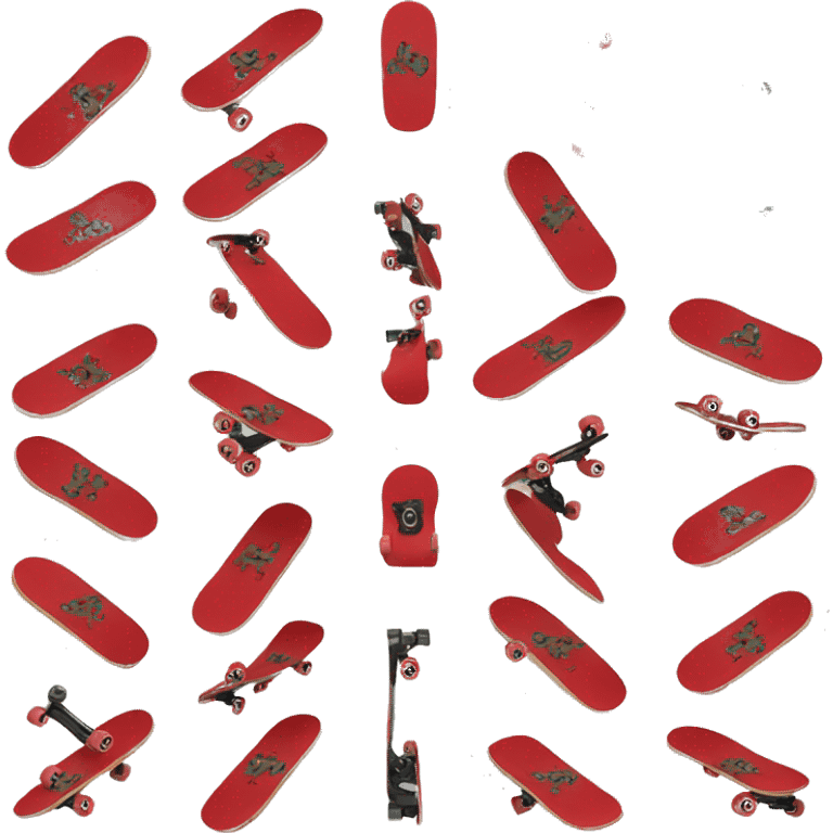 red skateboard emoji