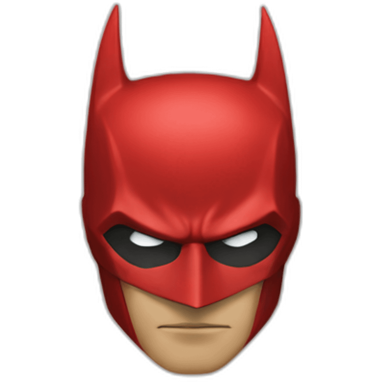 batman en rouge emoji