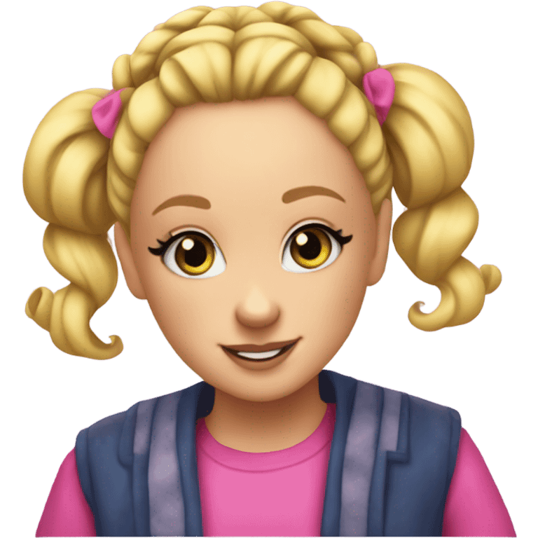 jojo siwa with a bun emoji