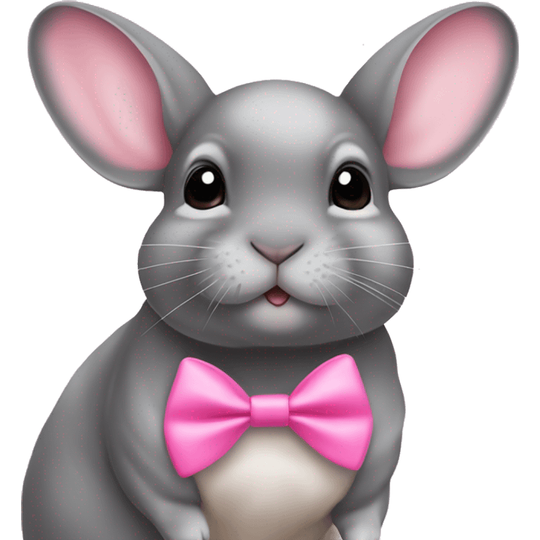 Chinchilla name Ariya with a bow pink emoji