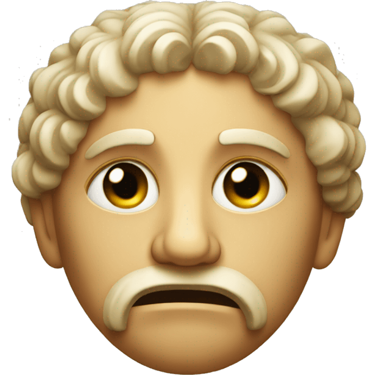 ancient greek very sad face emoji