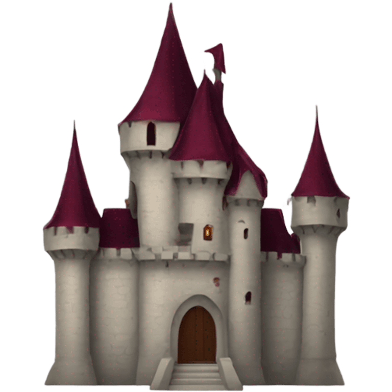 burgundy vampire castle emoji