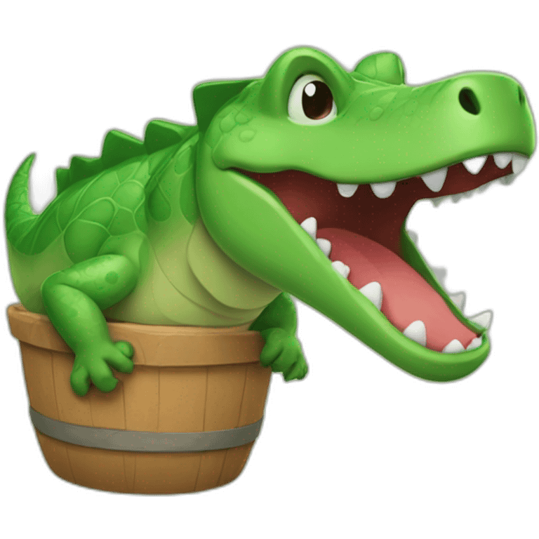 Corkodile cares emoji