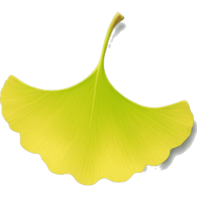 Ginkgo leaf emoji