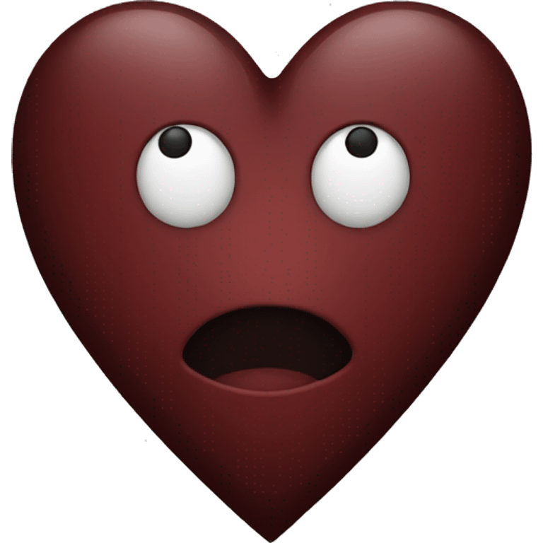 Dark red heart emoji