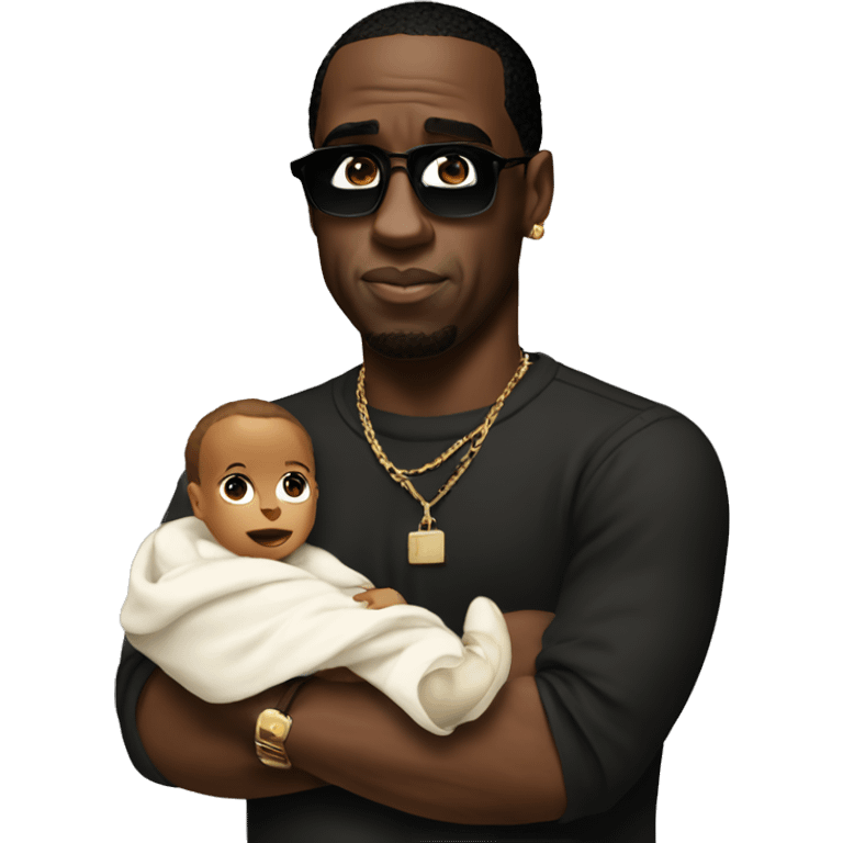 P. Diddy holding a baby emoji