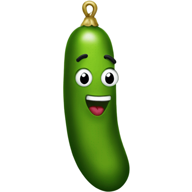 Christmas pickle emoji