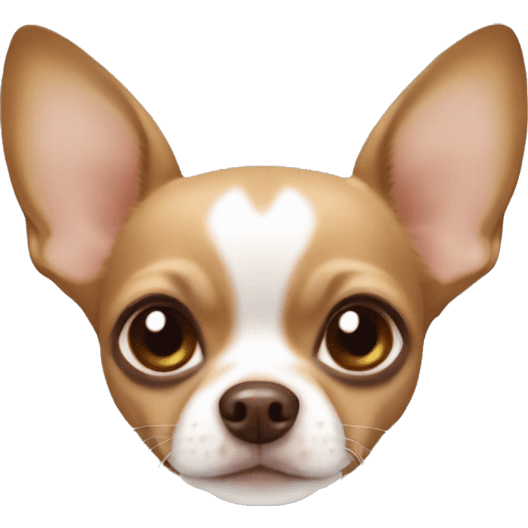 Brown apple head Chihuahua ￼ emoji