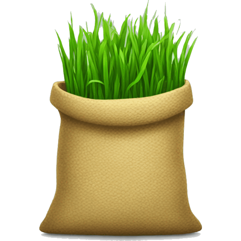 Grass bag ios style emoji