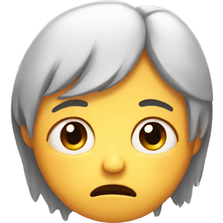 Sad face but cute  emoji