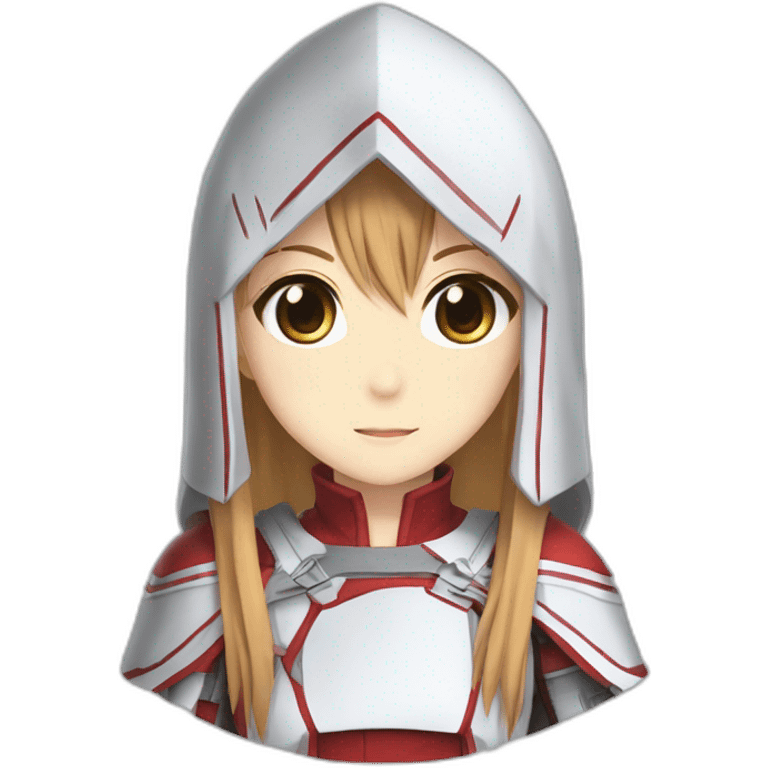 Asuna from sword art online avec uniquement des vêtement qui recouvre le pied emoji