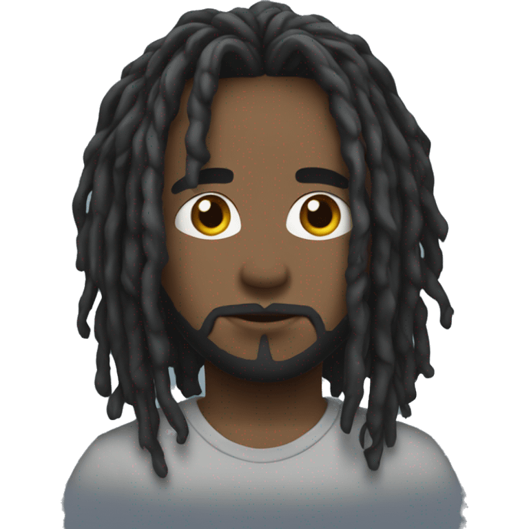 black wick with locs emoji