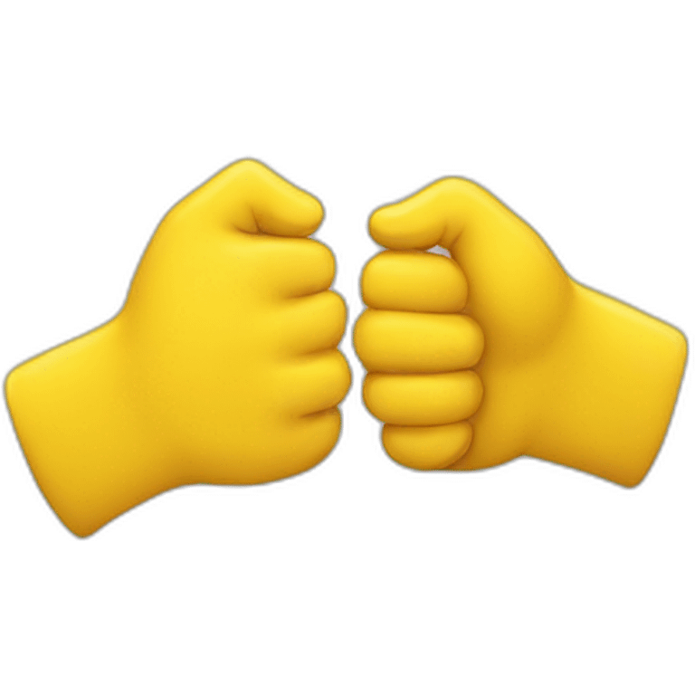 two yellow hands cracking knuckles emoji