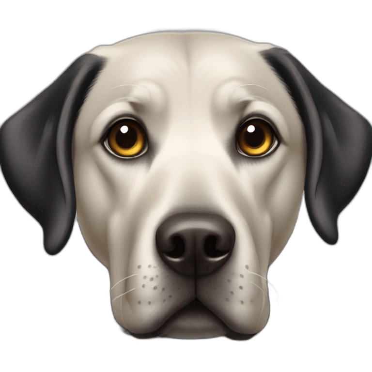 old black labrador  emoji