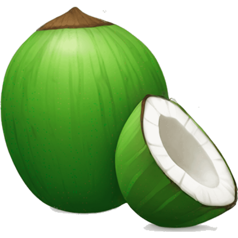 Green coconut water  emoji