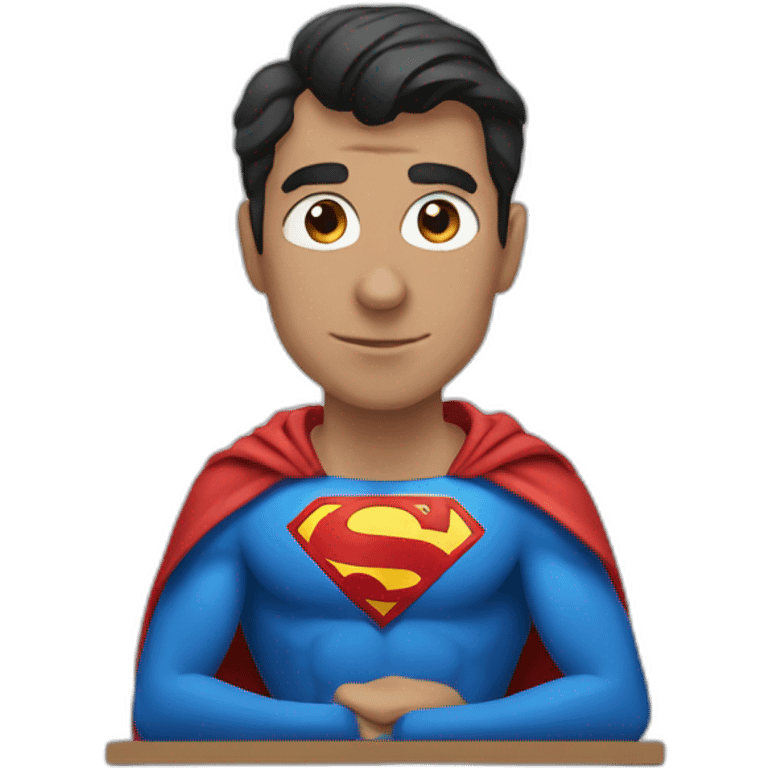 superman with laptop emoji