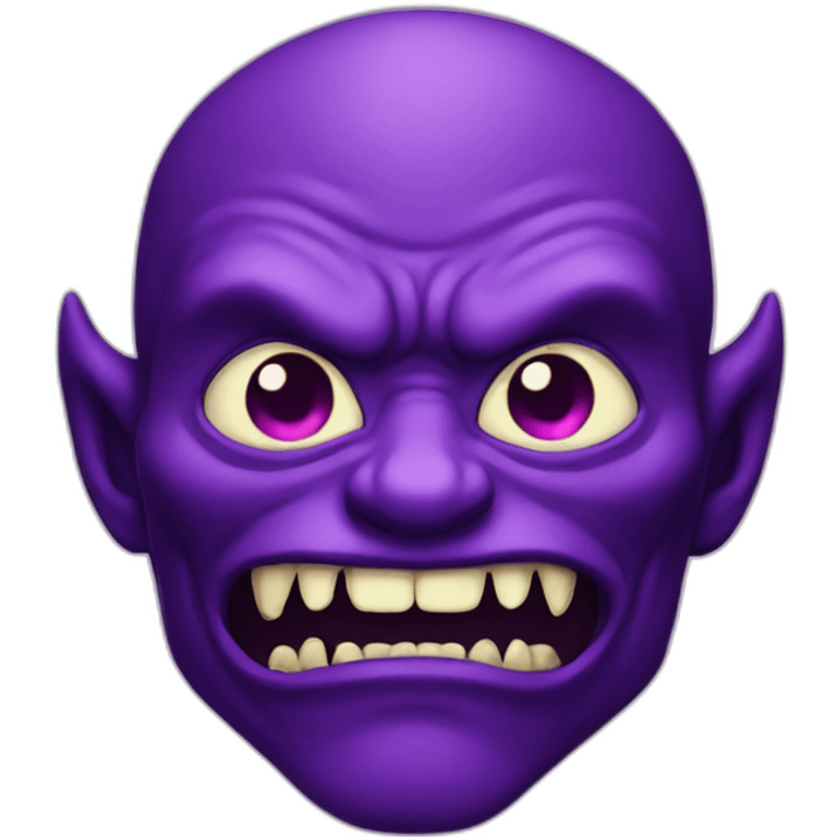 Purple demon emoji