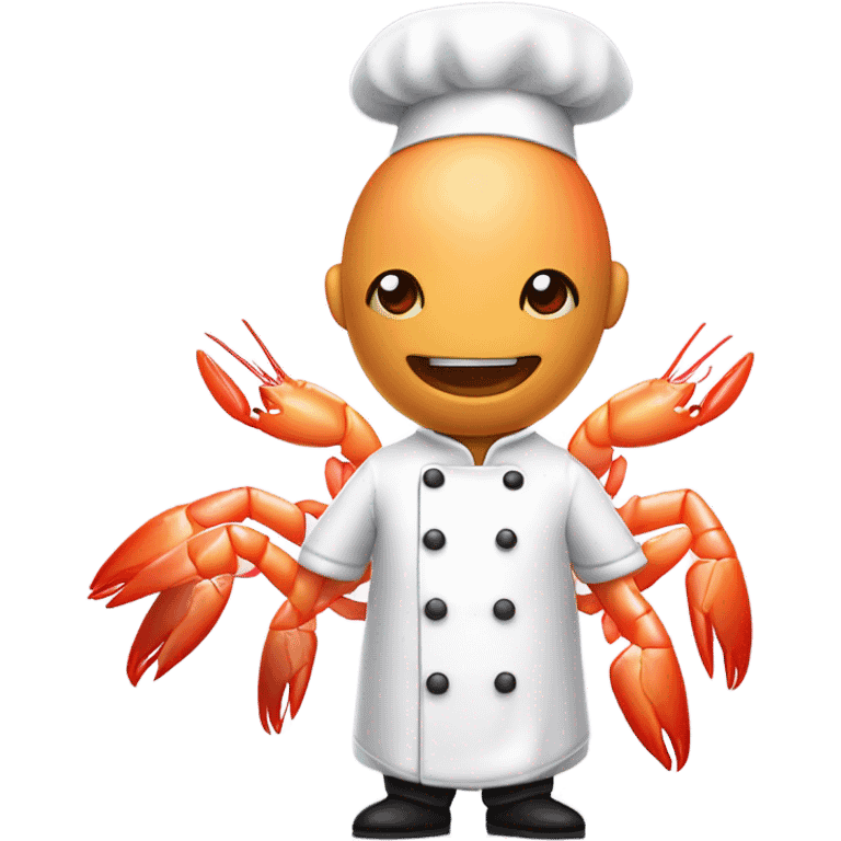 Shrimp chef emoji