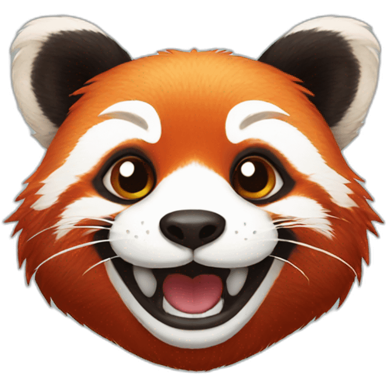 red panda happy emoji