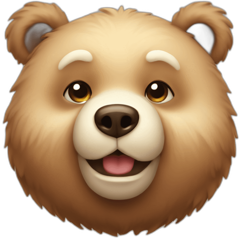 Cute little Chubby Bear  emoji