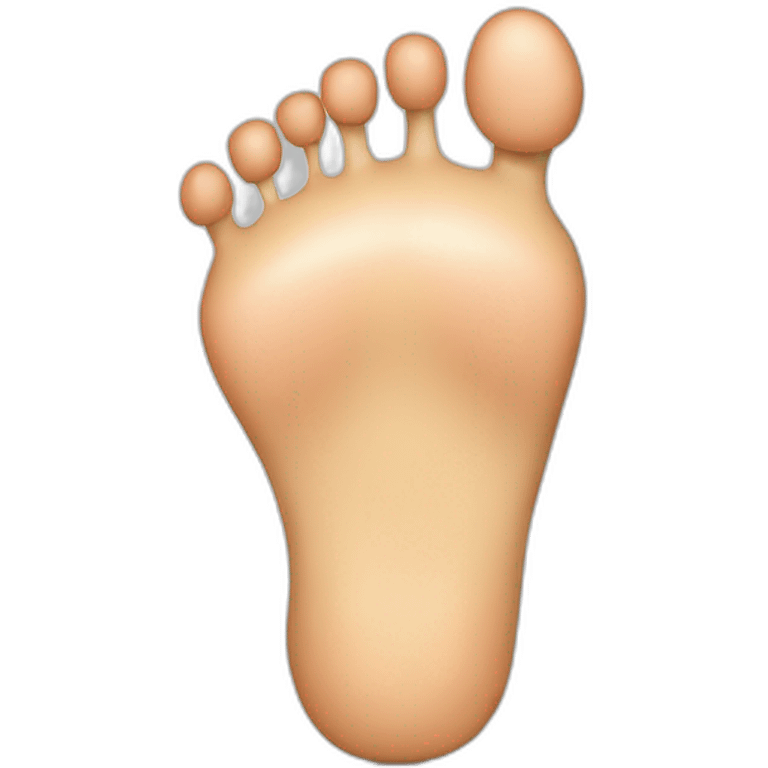 foot shaped face emoji