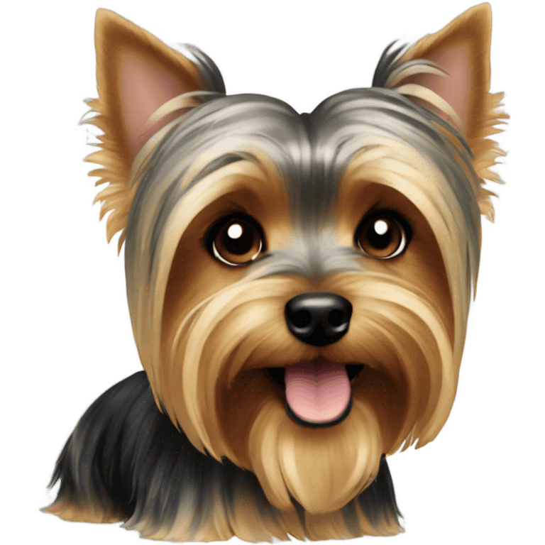 Dog yorkshire terrier cute emoji