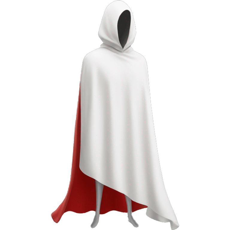 faceless mannequin flapping red cape emoji