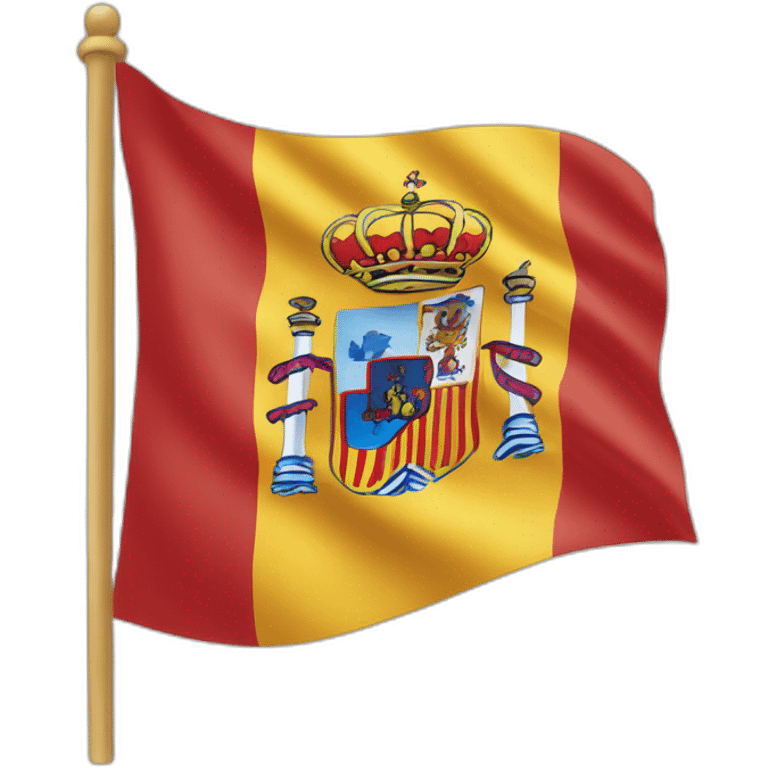 Bandera de españa ondeando emoji