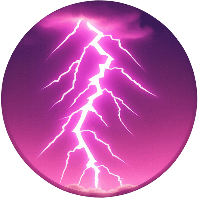 pink lightning  emoji