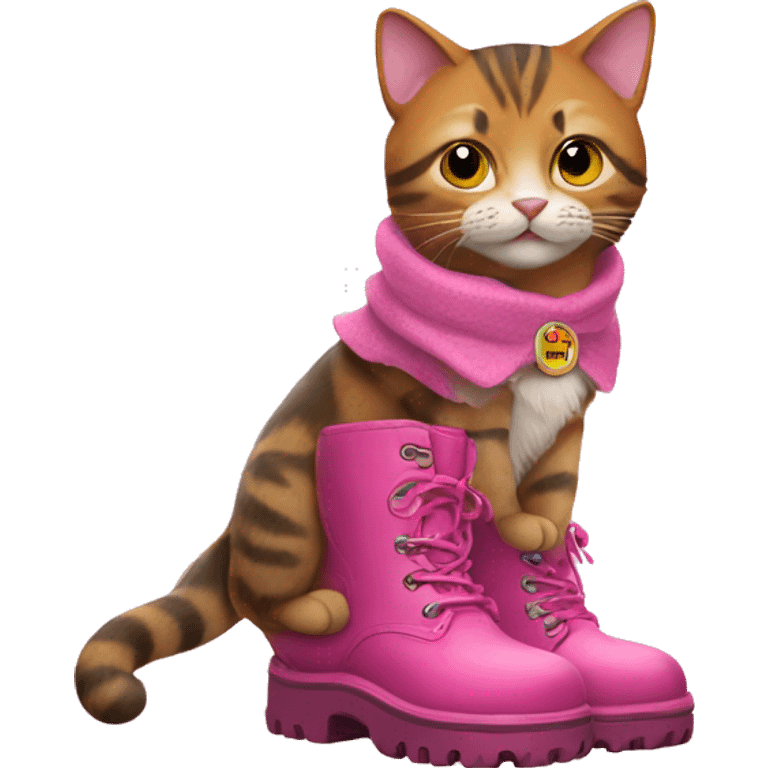 puss in pink boots emoji