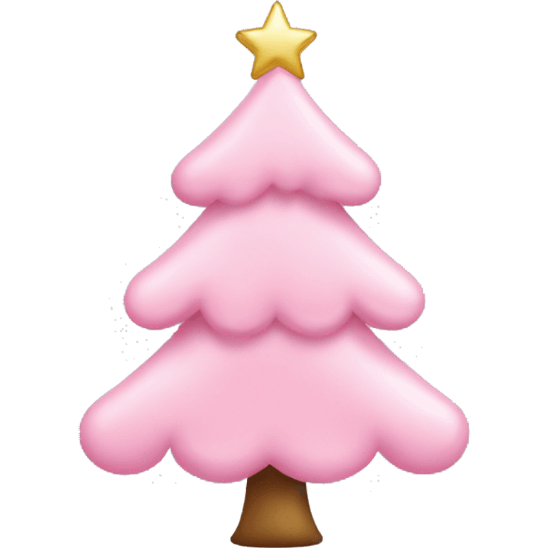 christmas tree with baby pink ornaments  emoji