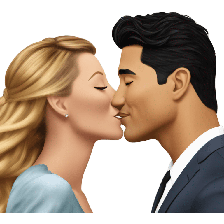 Mario Lopez kissing Blake lively emoji