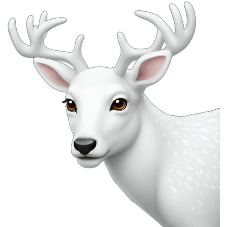 White deer emoji