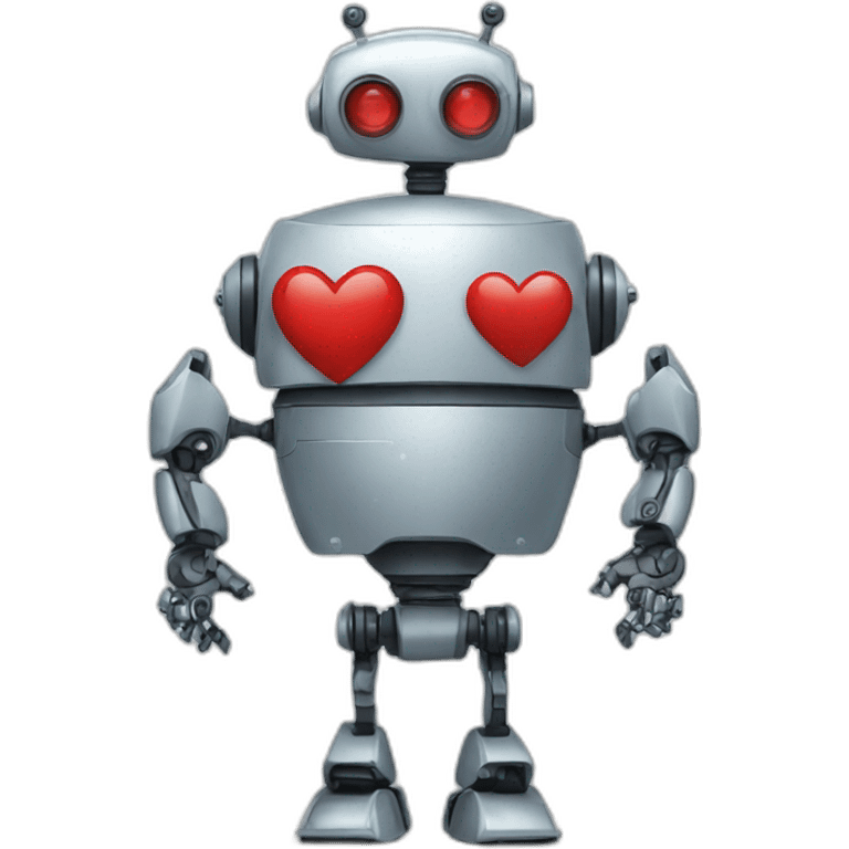 robot doing heart with hands emoji