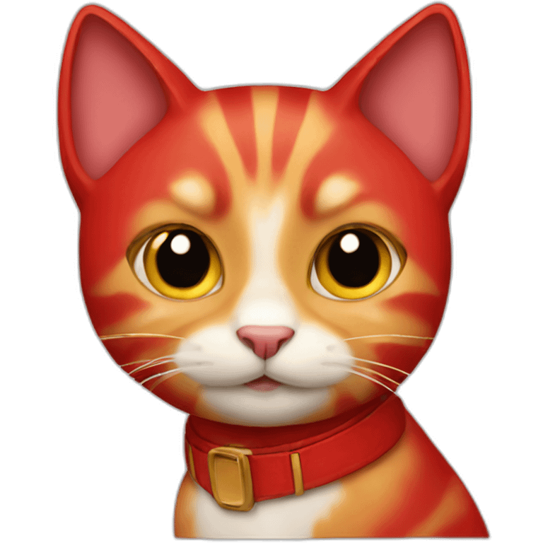 super cat red emoji