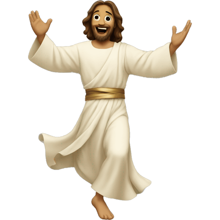 Jesus dancing emoji