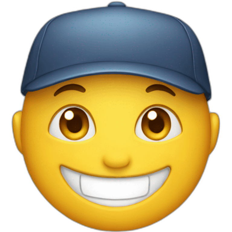 Smile wearing a cap  emoji