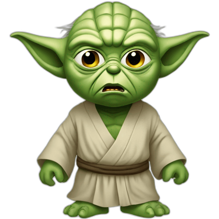 Angry yoda emoji