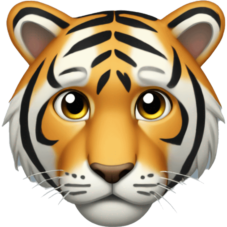 a tiger that is sad emoji