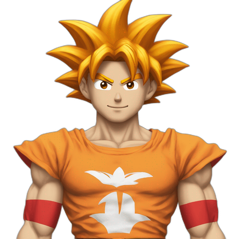 Goku avec le maillot du Maroc emoji