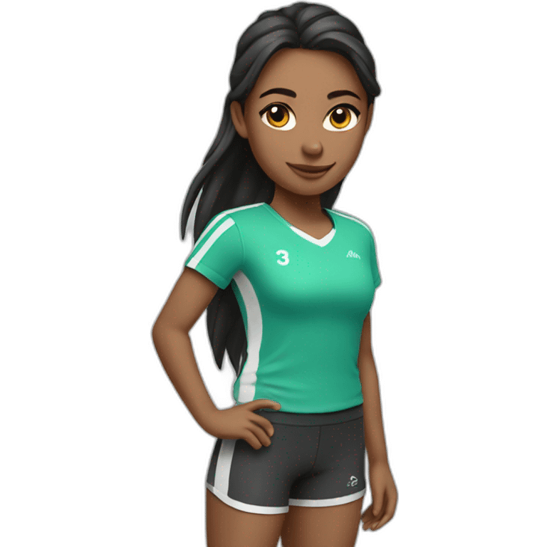 Sporty girl emoji