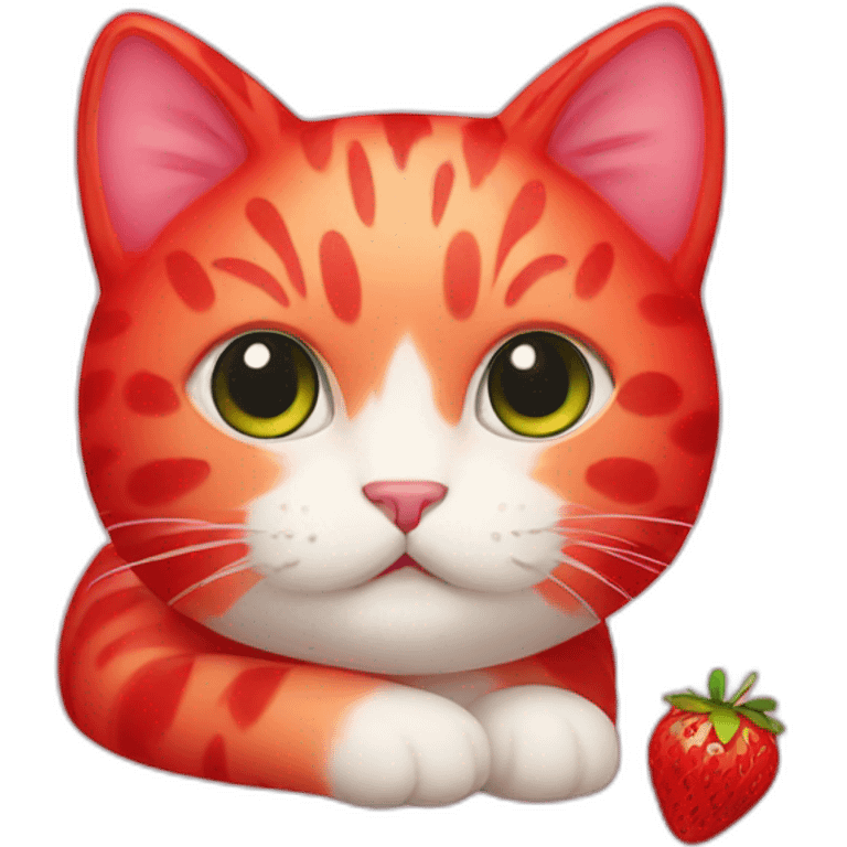 Strawberry Cat emoji