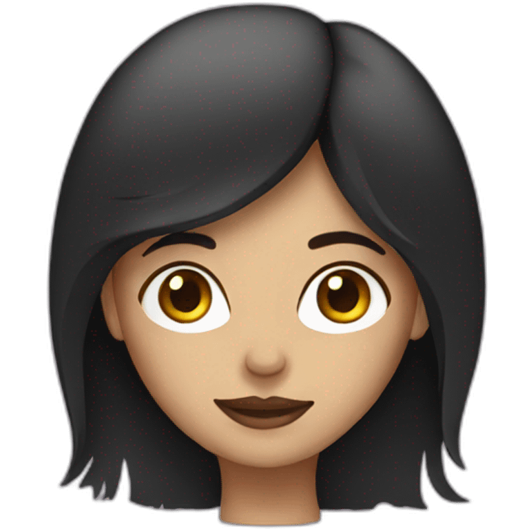 dark-haired woman emoji