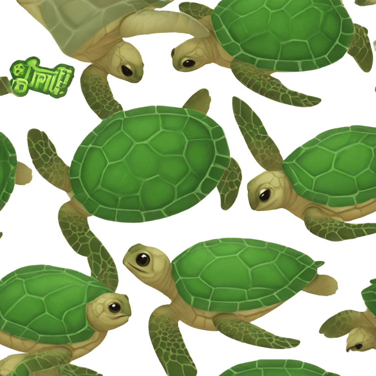 Sea turtle Michael Scott  emoji