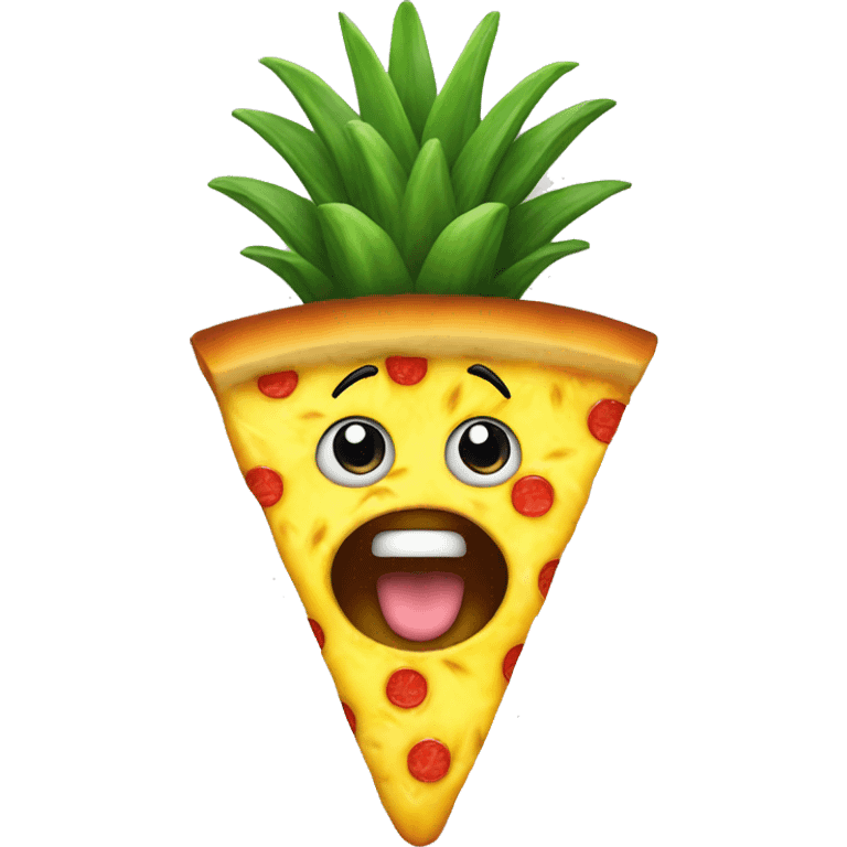 Pineapple on pizza emoji