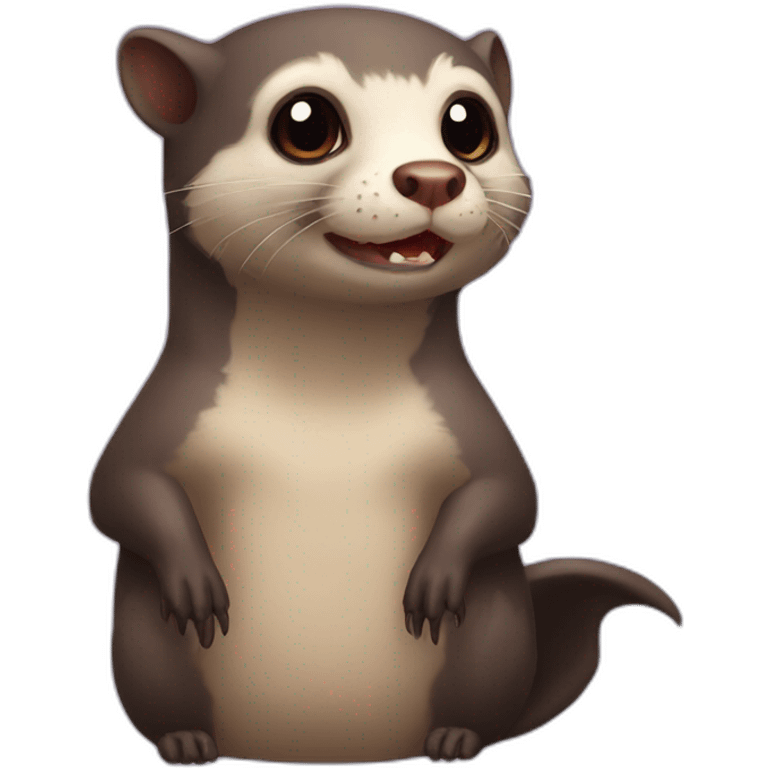 bat otter ferret emoji