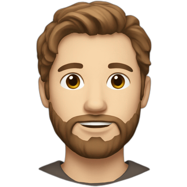 Sebastian Kristiansen with Brown hair and beard emoji