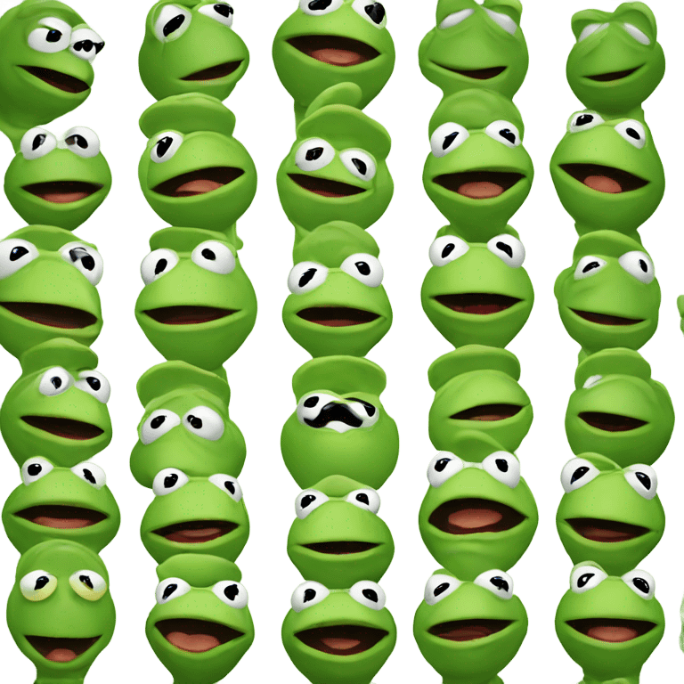 Kermit the frogs mind blown  emoji