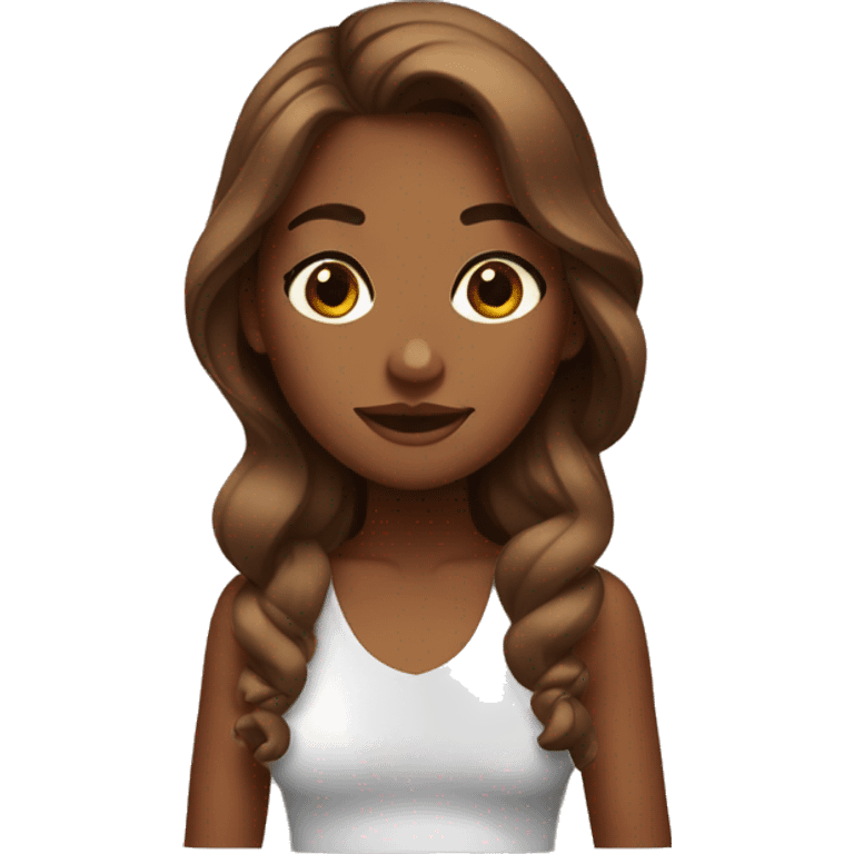 big brown girl beautiful emoji