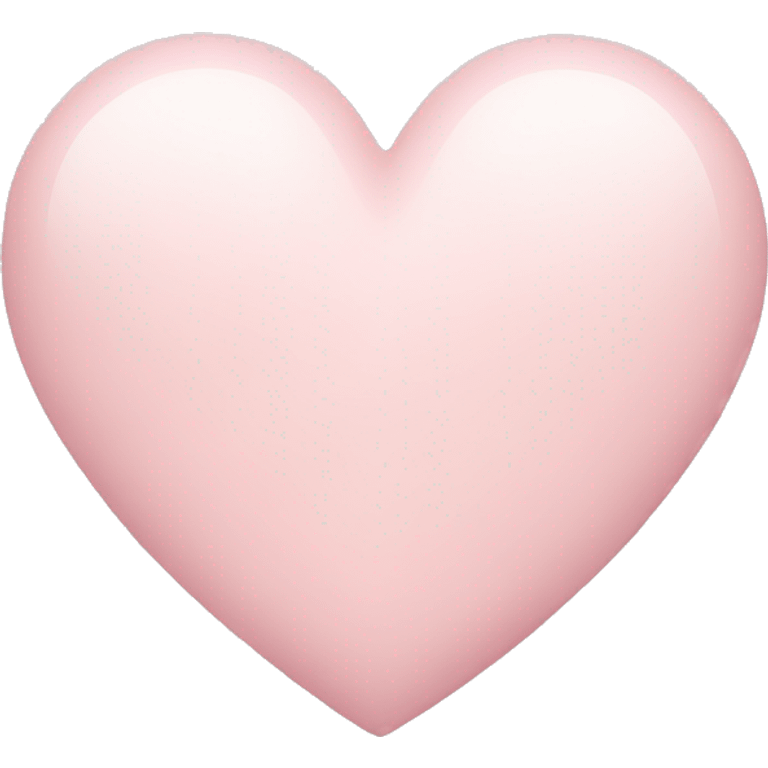 Pale Pink heart emoji